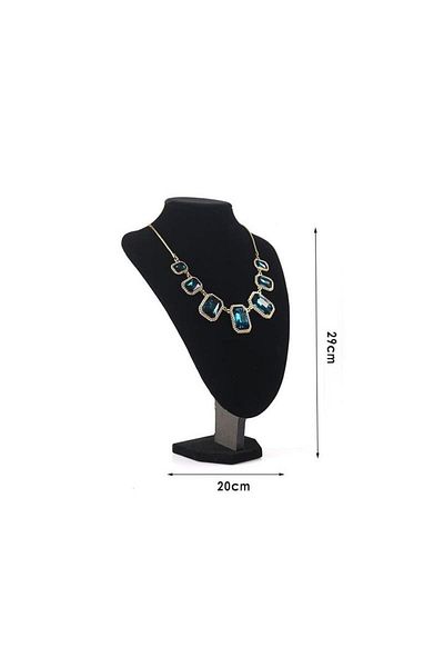Schulzz Jewelry Store Showroom Display Rack Jewelry Accessory Stand with Upright Velvet Fabric 20cm X 29cm