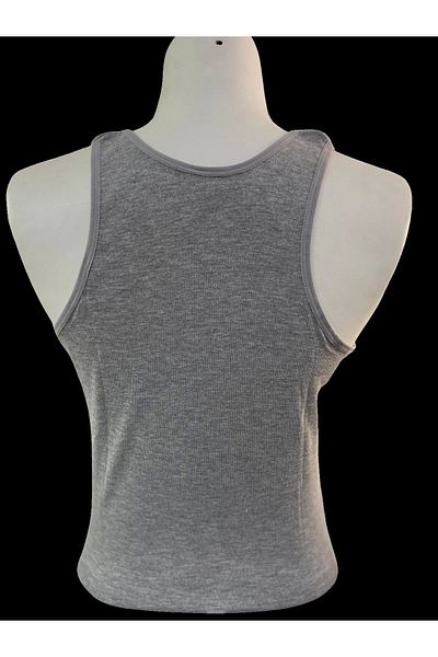 Kolcu Ribbed Women's Gray Thick Strap Athlete - Kb410