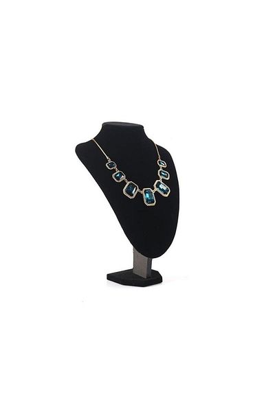 Schulzz Jewelry Store Showroom Display Rack Jewelry Accessory Stand with Upright Velvet Fabric 20cm X 29cm