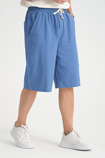 Redline Erkek Baggy Fit Rahat Kesim %100 Pamuk Yumuşak Dokulu Şort Kapri