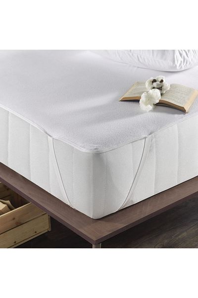 Denizli Alez Cotton Surface 4 Corner Elastic Liquid Proof Mattress Protector Mattresses