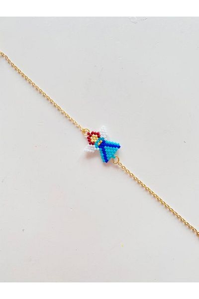 elamindunyasi Blue Handmade Miyuki Angel Bracelet