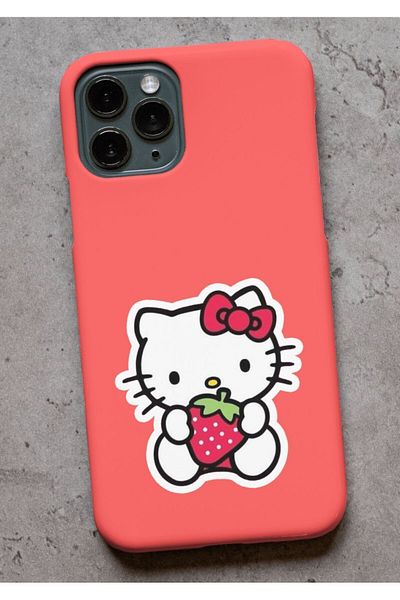 One Little Happiness Autocolante Hello Kitty pentru telefon și laptop, 1 bucată