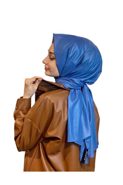 Sarar Deri Görünümlü Çift Taraflı Şal Srrderı Indigo