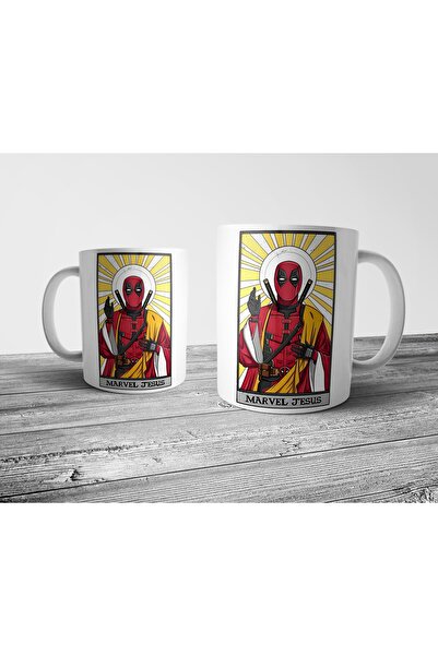 Pixxa Deadpool Marvel Jesus Kupa Bardak Model 1