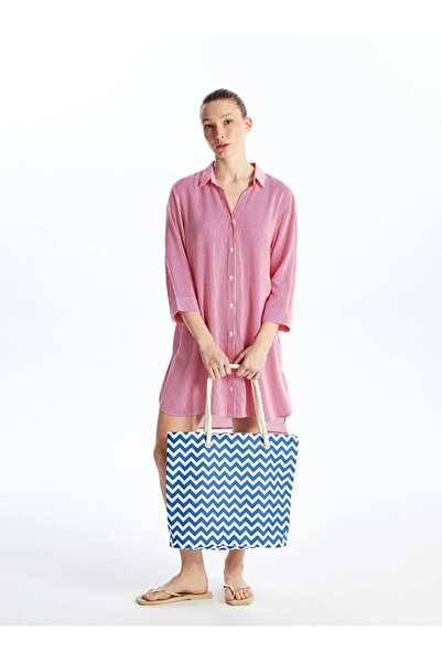 LC Waikiki ΑΞΕΣΟΥΑΡ LCW - Γυναικεία τσάντα παραλίας με ρίγες