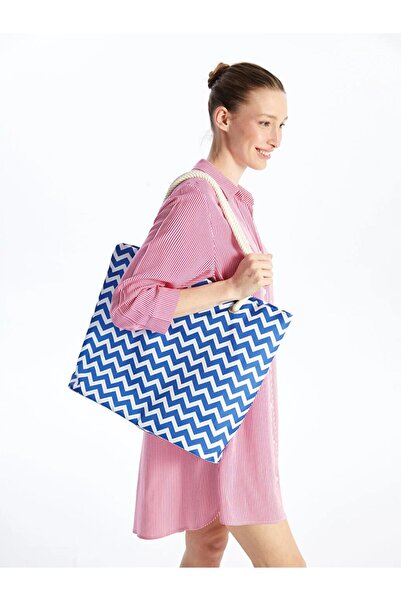 LC Waikiki ΑΞΕΣΟΥΑΡ LCW - Γυναικεία τσάντα παραλίας με ρίγες