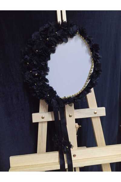 Evsay İsme Özel Lazer Güllü Süslü Deri Tef Kına Gecesi Gelin Tefi  Vurmalı Ça...