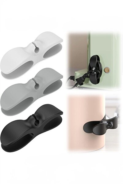 CARNIVAL LAND Mutfak Kablo Sabitleyici Klipsler 3 Adet Kablo Düzenleyici Duva...