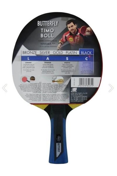 BUTTERFLY Timo Boll Black Table Tennis Racket