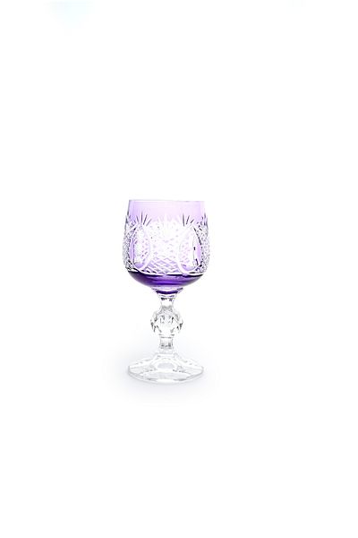 Kristal Market Luxury Glass - Pineapple Pattern and Crystal Footed