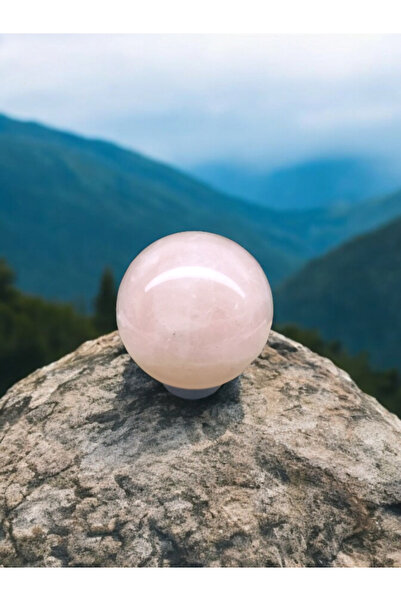 DOĞAL TAŞ CENNETİ PEMBE KUVARS DOĞAL TAŞ KÜRE (50 MM)(165-175 GRAM ARASINDA)(...