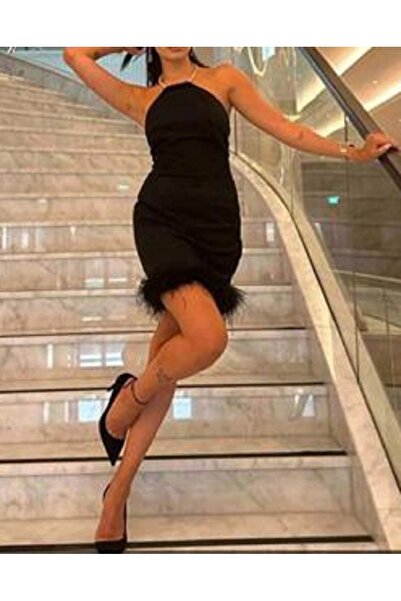 Stylish OTTOMAN KUMAŞ VÜCUDU SARAN PARLAK TAŞLI ELBİSE