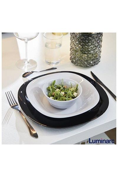 Luminarc Carine White Pit Dinner Plate 6 Pcs 21cm