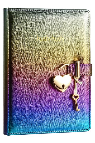 Victoria's Journals دفتر ملاحظات بقفل معدني - 13x18 سم