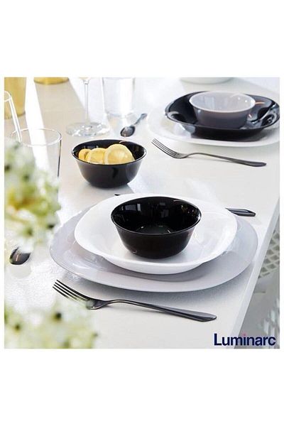 Luminarc Carine White Pit Dinner Plate 6 Pcs 21cm
