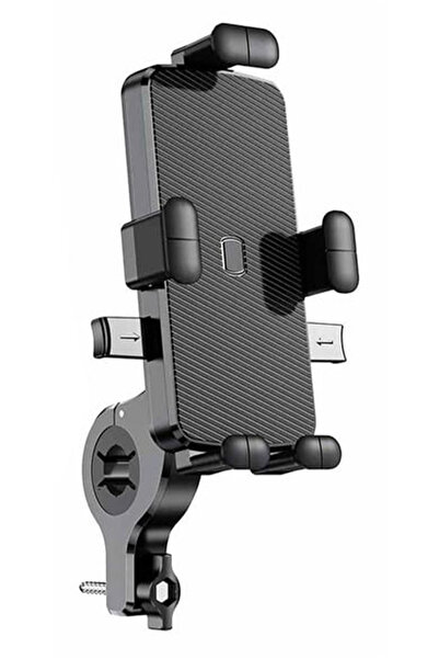 TECHNOMEN Motosiklet Bisiklet Telefon Tutucu Otomatik Kilitleme