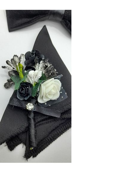 YAĞMUR SANAT TASARIM CUTTON BOW TIE WIPES COLLAR FLOWER
