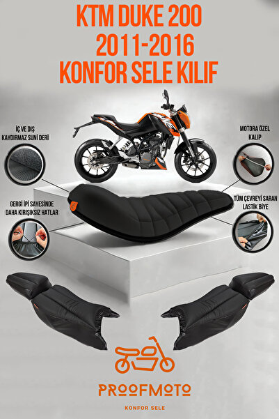 PROOFMOTO Ktm Duke 200 (2011-2016) - Husă confortabilă pentru șa
