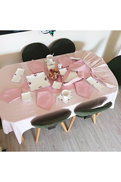 MODATU Pudra Pitikareli Mutfak Masası Takımı