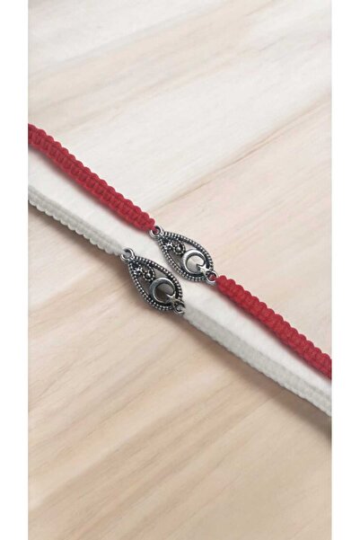 nasclaycollection Gift Bracelet for Friend and Friend - Moon Star 2-Piece Bra...