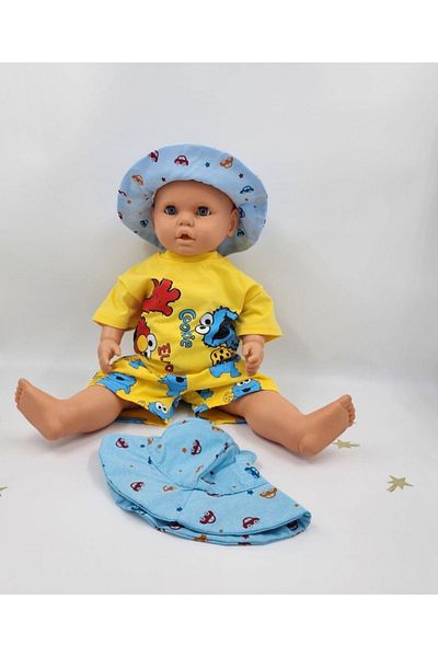 By Cwhr 100% Cotton Linen Blue Car Baby Boy Fedora Hat Baby Girl Fedora Hat Baby Fedora Hat