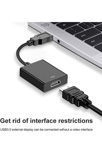 aogo Usb Hdmi Dönüştürücü Kablo Usb 3.0 To Hdmı Çevirici Adaptör 1920x1080p@60hz (usb 3.0 Üzerinden)