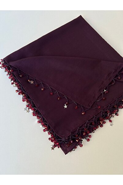 GÜNBATILI El işi El emeği kenarı boncuklu yazma tülbent yemeni çeyizlik hediy...