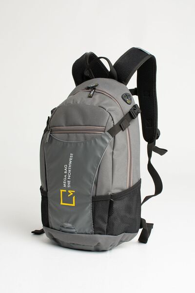 MEGA BAG THE NORTHWEST Γκρι μαύρο Unisex καθημερινό σακίδιο πλάτης