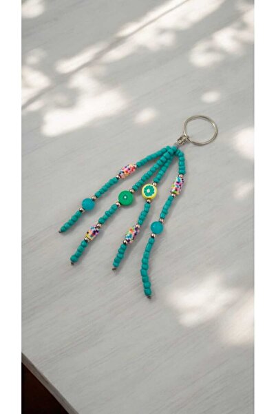 nasclaycollection خلخال فيمو باللون الأخضر مع كتابة سعيدة في المنتصف