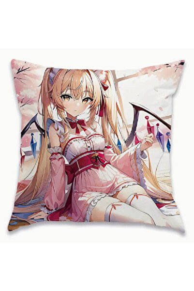 Kaptan Mavi Μαξιλάρι χαρακτήρων Anime Lovely Girl - 45cmx45cm 1 Τεμάχιο
