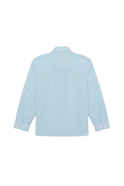 U.S. Polo Assn. Băiat - Cămașă turcoaz cu mânecă lungă