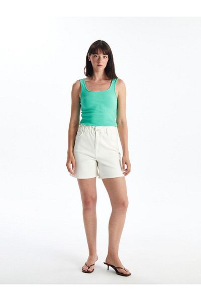 LC Waikiki LCW Vision Women's Tank Top - U Collar, Straight Cut