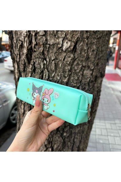 facnspt Kawaii Sanrio - Melody-Kuromi Faux Leather Pen Holder