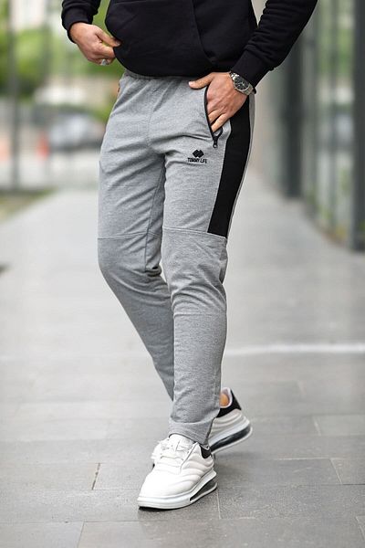 TOMMY LIFE Pocket Bottom Tracksuit 84781 Gray