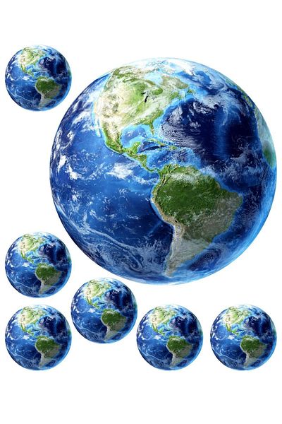 Atölye7Tasarım World 7 bucăți rotund comestibil pentru tort, prăjituri, cupcake, zahăr, pastă, imprimare hârtie