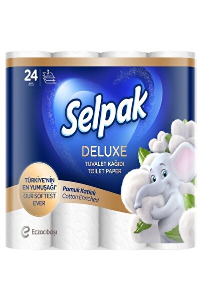 Selpak Deluxe Tuvalet Kağıdı 24'lü (pamuk Katkılı) X 2 PAKET / 48 Rulo