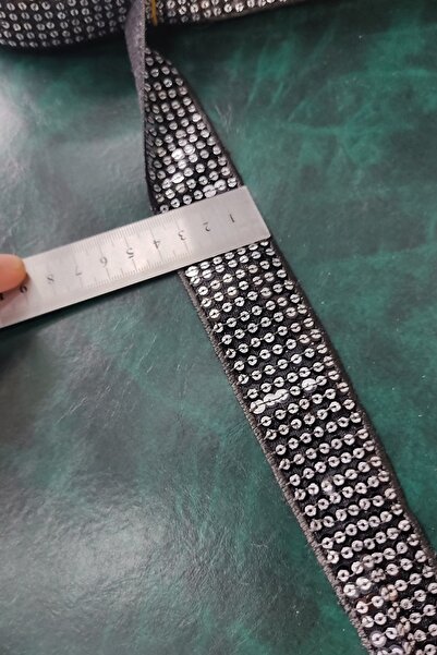 DUAYEN pul payetli şerit dotted desen 1 metre