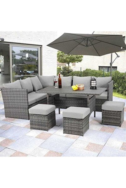 Latanwood Rattan Bahçe Oturma Grubu Bt313