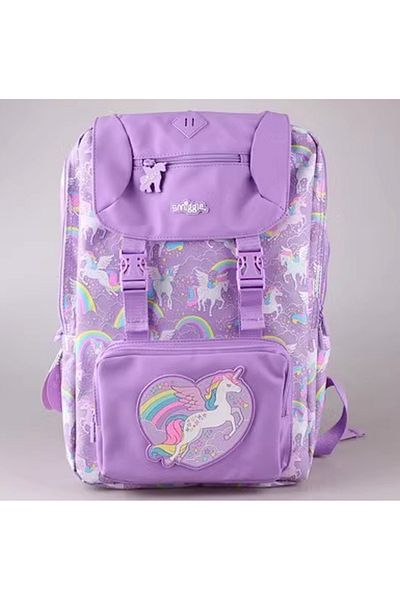 Petityu Rucsac de școală primară Smiggle liliac unicorn