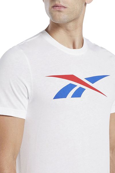 Reebok Gs Vector Tee White Men's Short Sleeve T-Shirt