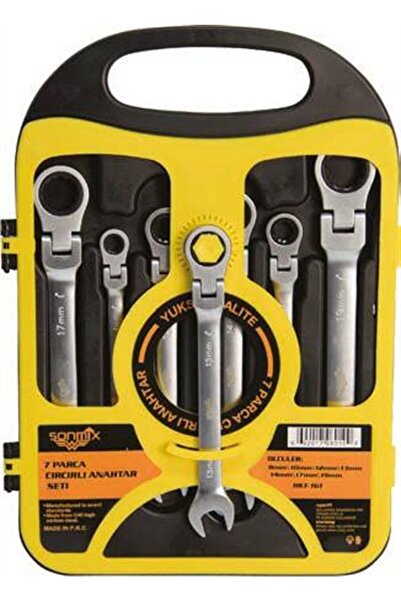 SONMİX 7 Parça Mafsallı Cırcır Anahtar Takımı Seti