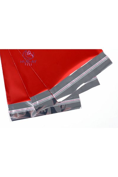 HUR-AY PACK LUX Κόκκινο Μεταλλικό Τσαντάκι Δώρου 35x50 cm - 10 Τεμάχια