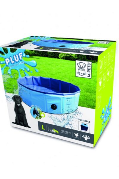 M-PETS Pluf Play Pool for Dogs 160 cm X 30 cm (L) Blue