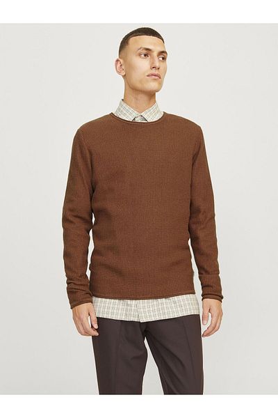 Jack & Jones Strickpullover mit Rundhals Einfarbig Strickpullover mit Rundhals
