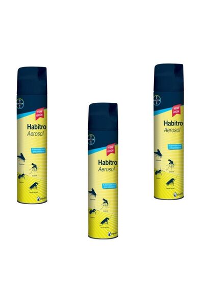Bayer Habitro Sivrisinek Karasinek Hamamböceği Karınca Etkili Sprey 275 Ml 3'lü Eko Paket
