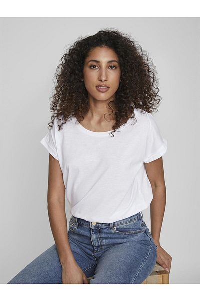 VILA T-Shirt Rundhalsausschnitt