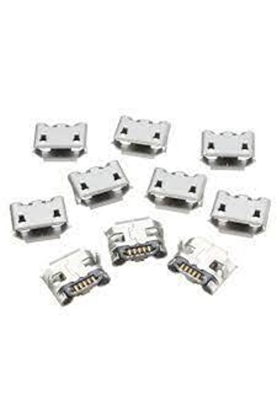 LEDONLİNE 10 Adet 5 Pin Mikro Usb Şarj Soketi Dişi Micro Usb Soket Samsung