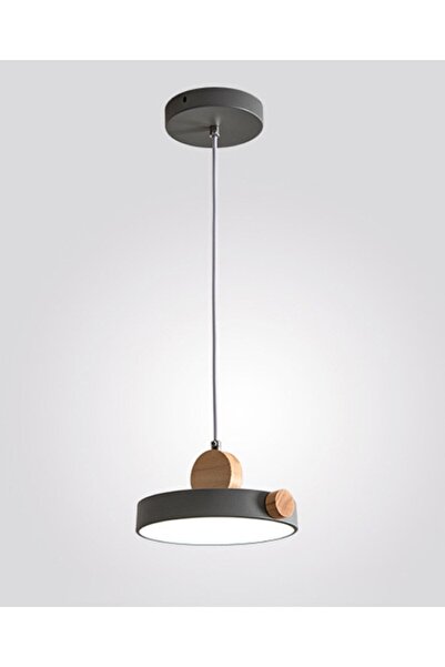 SimaAvize Tekli Modern Avize -Gri