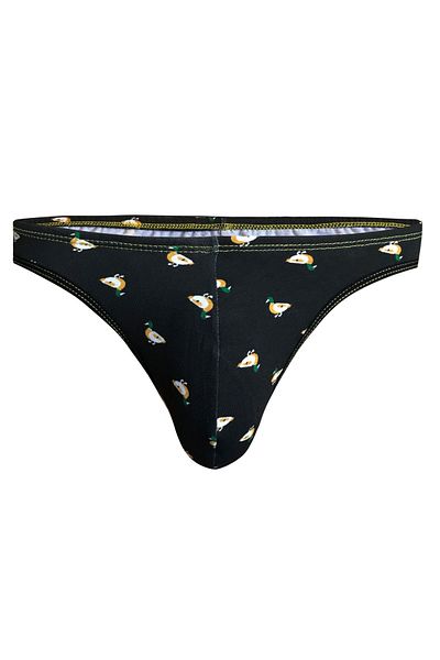 darkzone Men's Duck Patterned Black Cotton String